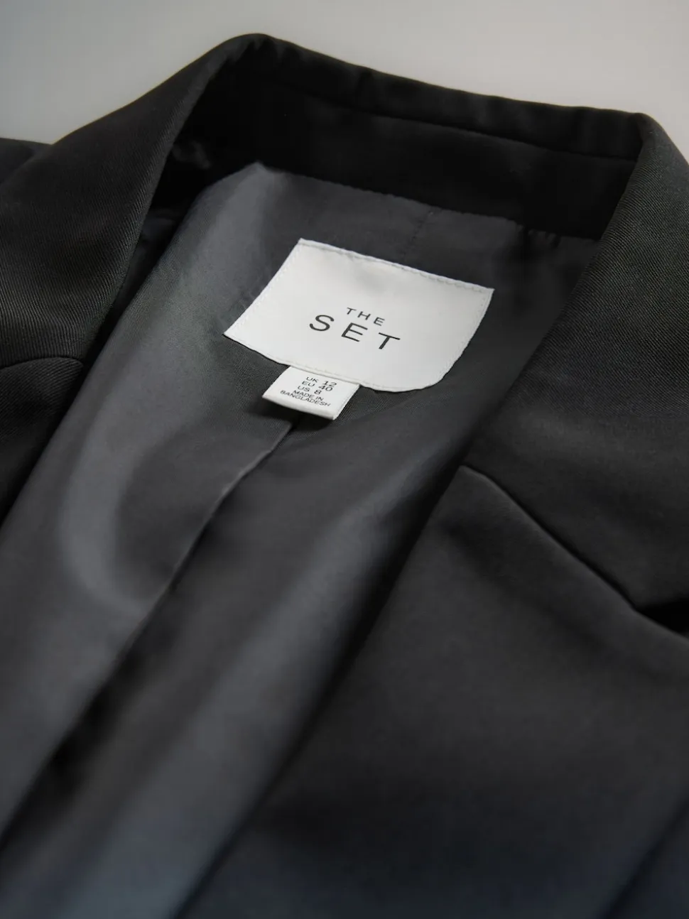 The Set Single Breasted Blazer Black