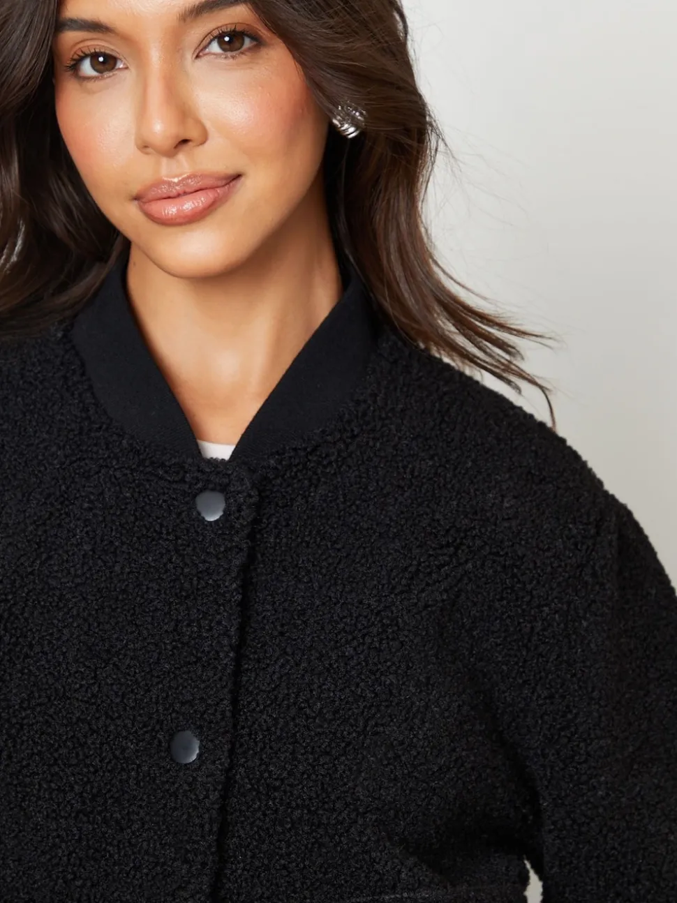 Threadbare Black Borg Bomber Jacket