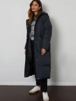 Threadbare Black Maxi Puffer Jacket