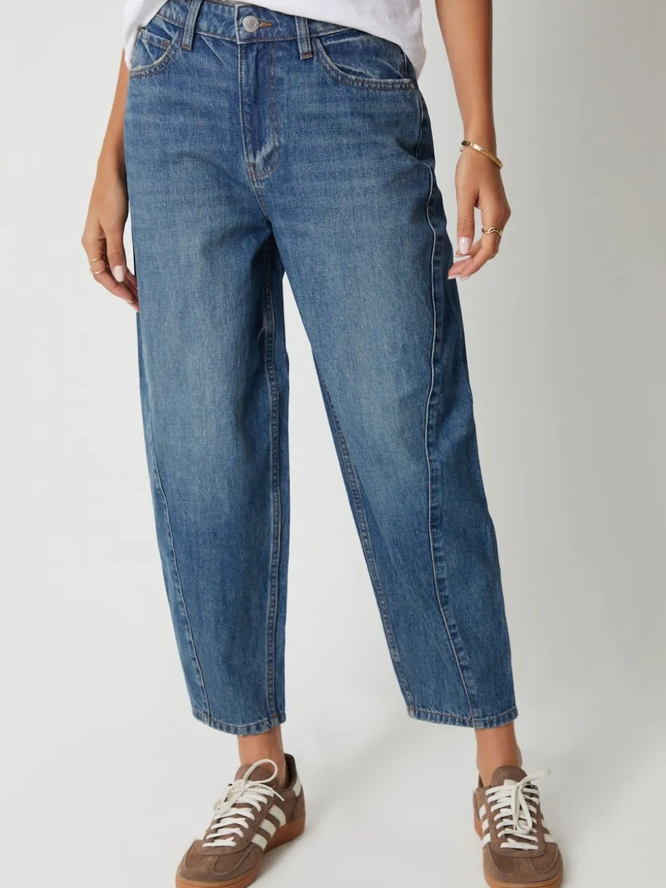 Threadbare Blue Barrel Leg Jeans