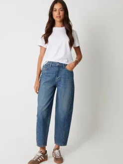 Threadbare Blue Barrel Leg Jeans