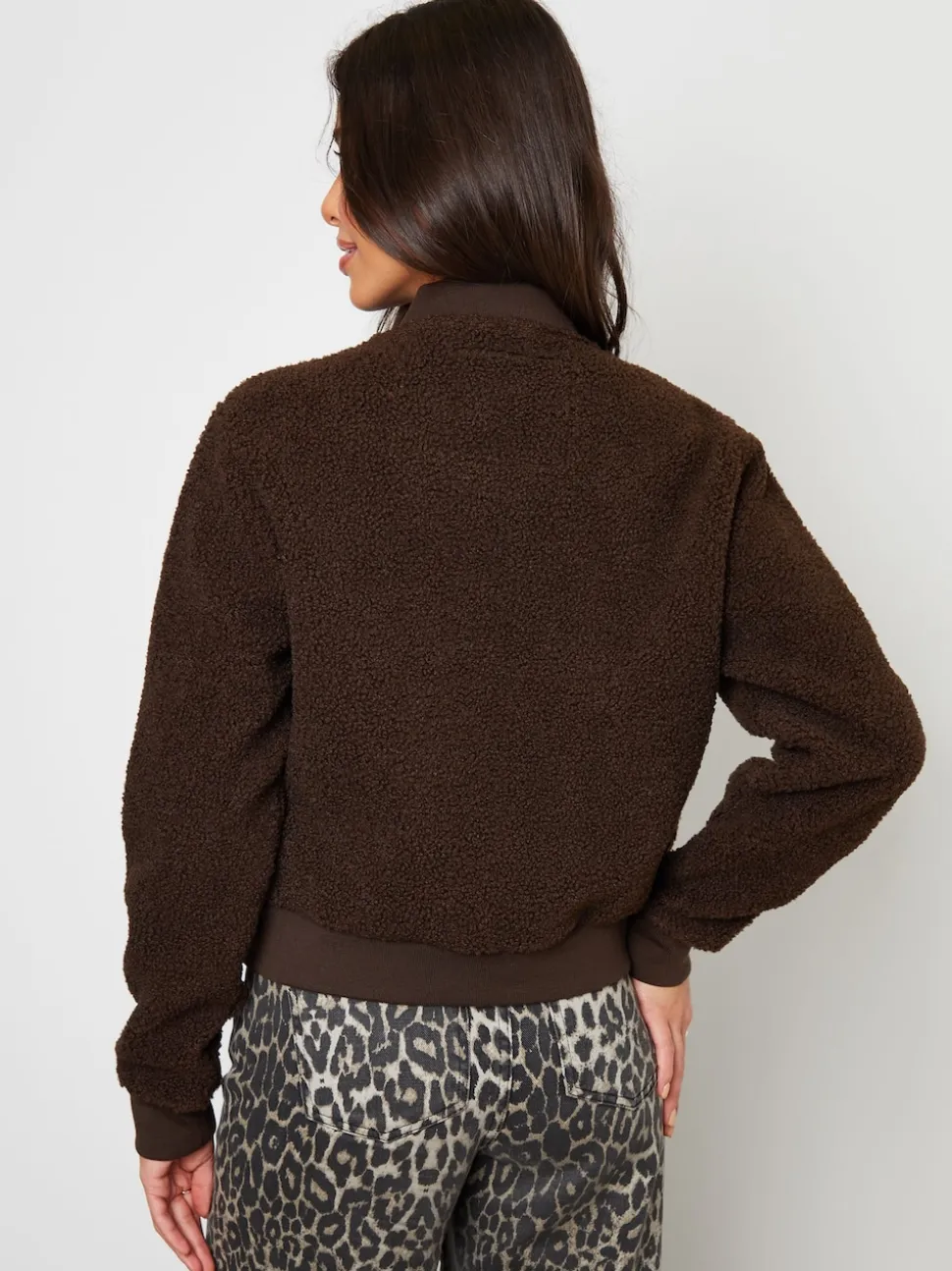 Threadbare Brown Borg Bomber Jacket