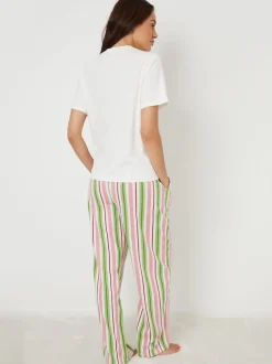 Threadbare Pink Graphic Print Short Sleeve Pyjamas Set