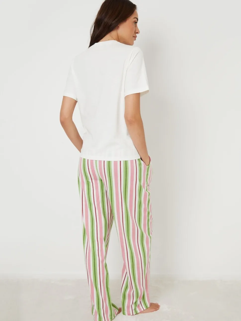 Threadbare Pink Graphic Print Short Sleeve Pyjamas Set