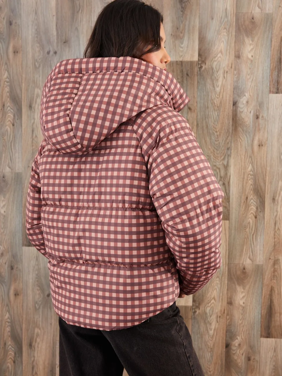 Threadbare Red Hooded Padded Jacket