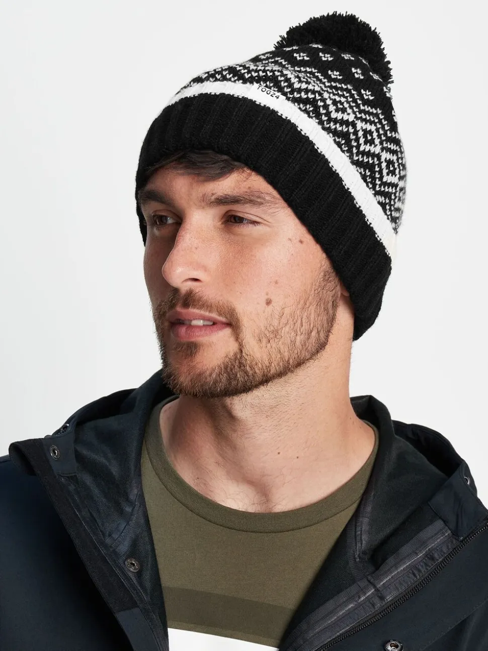 Tog 24 Black Cawley Chocolate Winter Knitted Hat