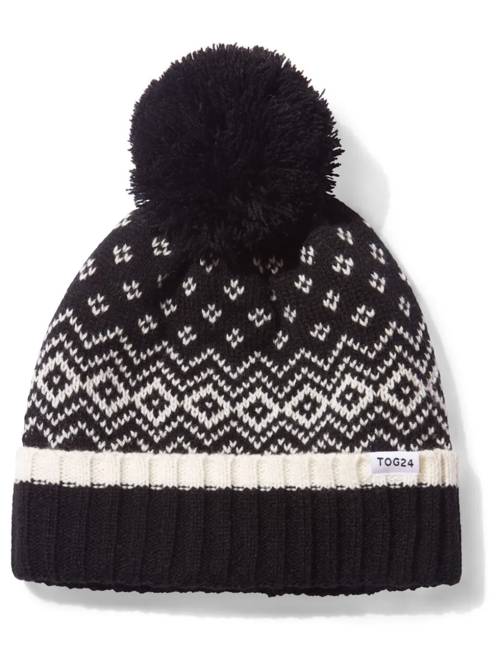 Tog 24 Black Cawley Chocolate Winter Knitted Hat