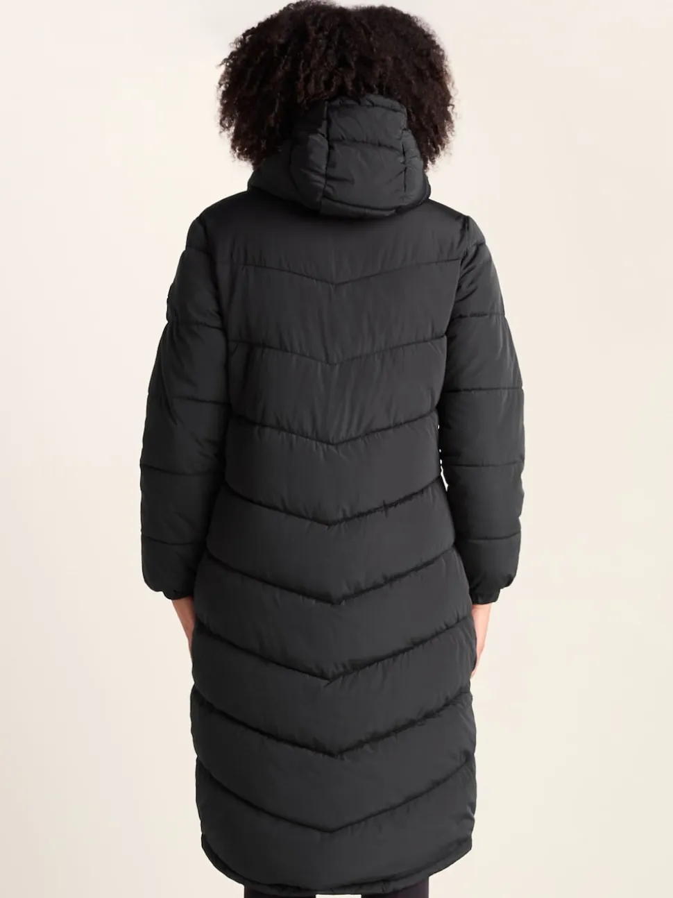 Tog 24 Black Raleigh Thermal Padded Hooded Long Coat
