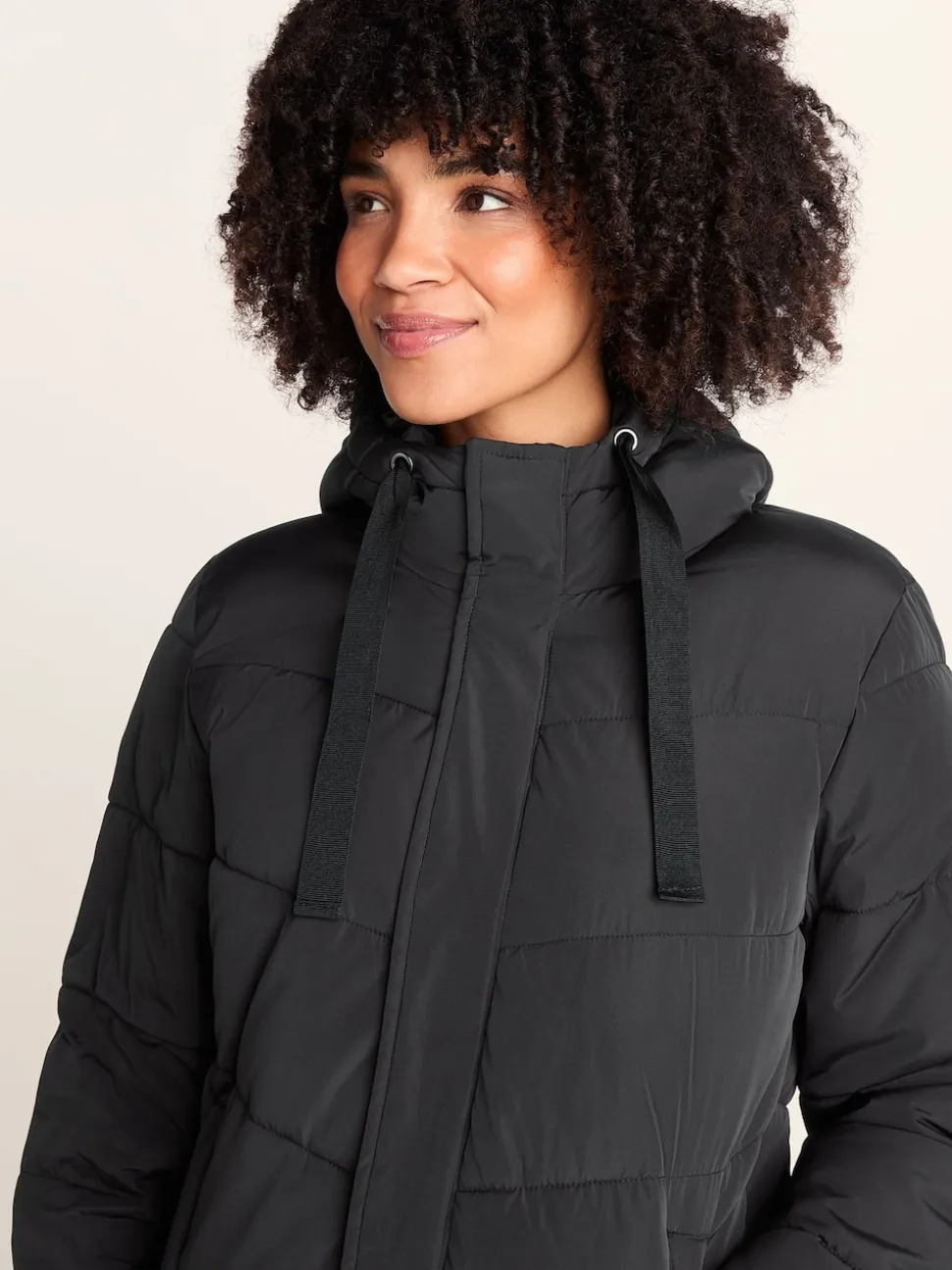 Tog 24 Black Raleigh Thermal Padded Hooded Long Coat