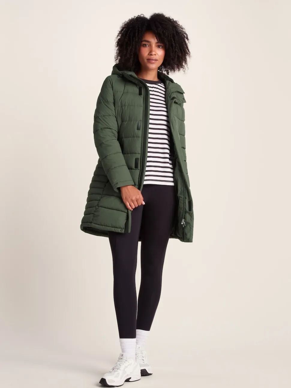 Tog 24 Green Womens Kirkham Padded Long Parka