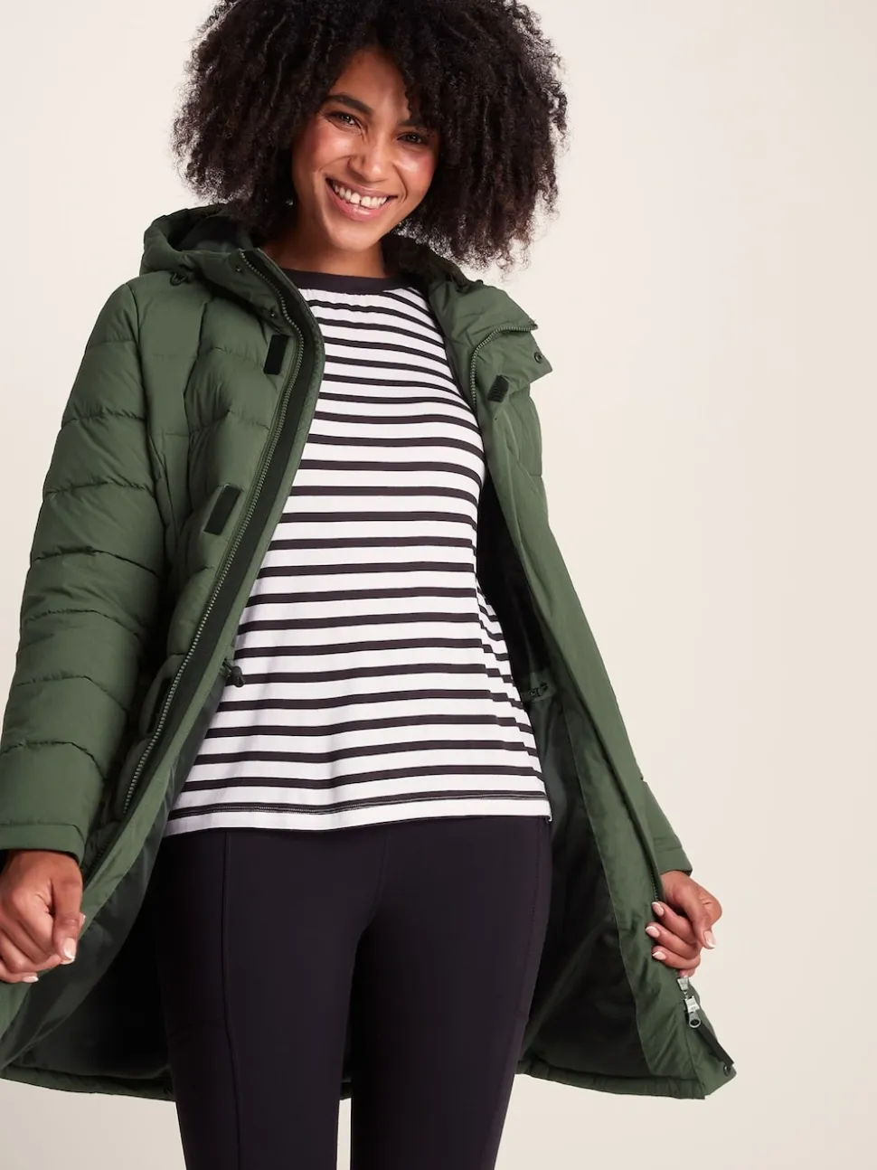 Tog 24 Green Womens Kirkham Padded Long Parka