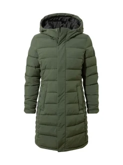 Tog 24 Green Womens Kirkham Padded Long Parka