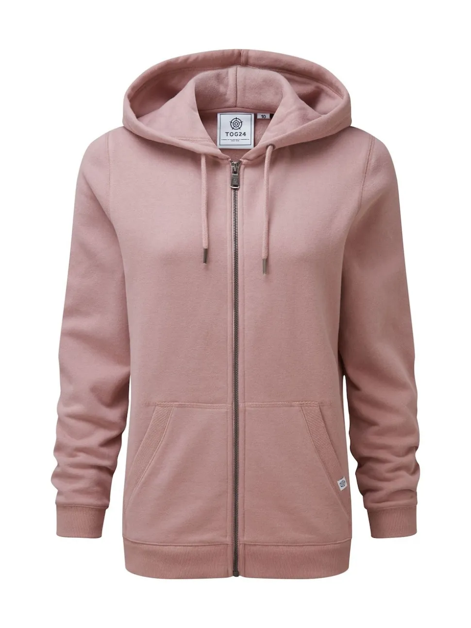 Tog 24 Pink Grey Mia Zip Up Hoodie