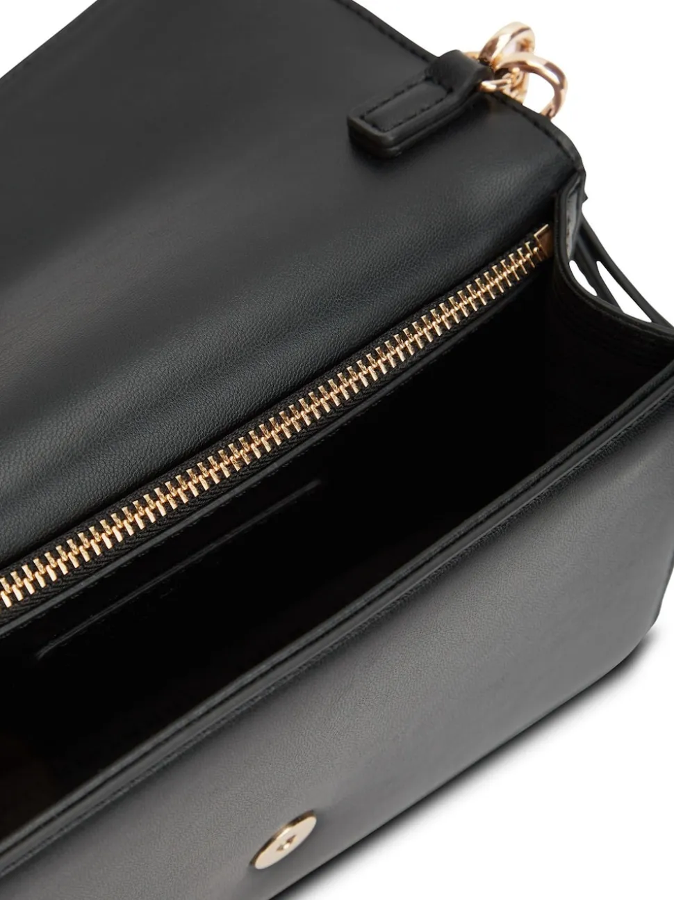 Tommy Hilfiger Black Heritage Monogram Plaque Clutch