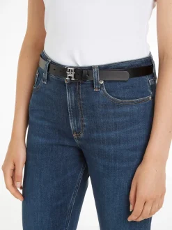 Tommy Hilfiger Black Logo Belt