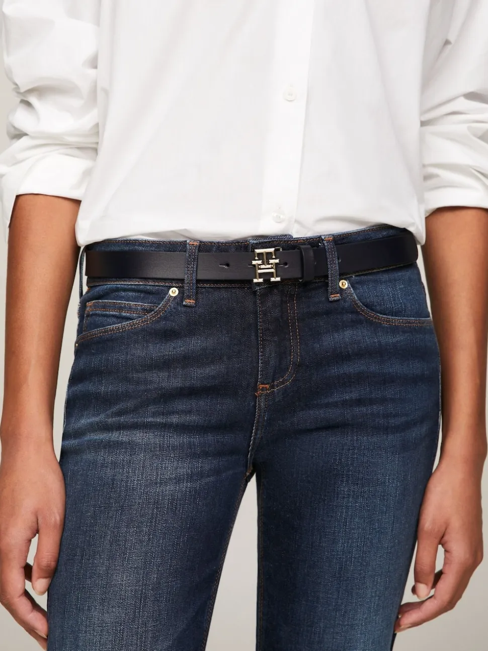 Tommy Hilfiger Blue Logo Belt