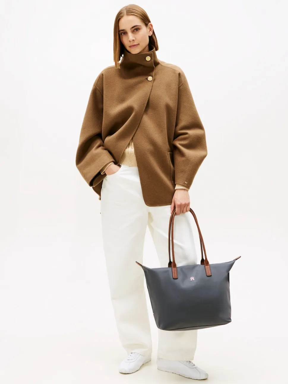 Tommy Hilfiger Grey Monogram Tote Bag