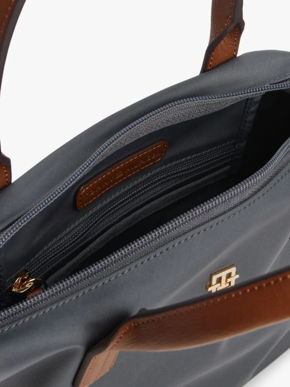 Tommy Hilfiger Grey Webbing Crossbody Tote Bag
