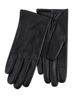 Totes Black 3 Point Smartouch Winter Leather Gloves
