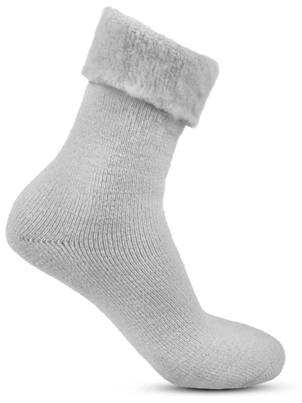Totes Natural Ladies Brushed Thermal Bed Socks 2 Pack