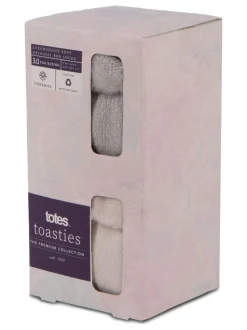 Totes Natural Ladies Brushed Thermal Bed Socks 2 Pack