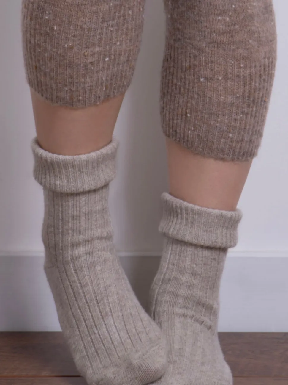 Totes Natural Ladies Cashmere Blend Winter Socks