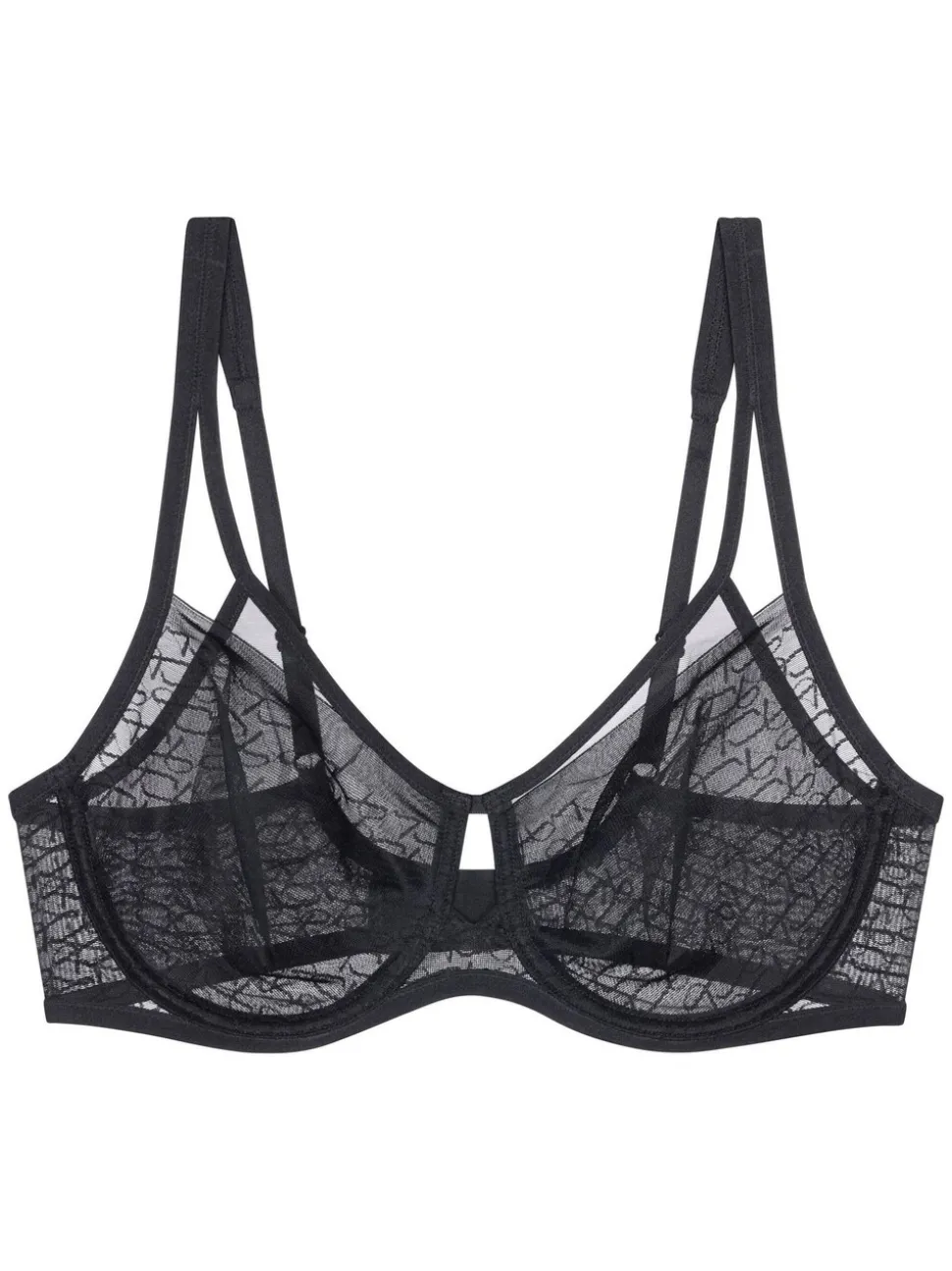 Triumph Black Non Padded Signature Sheer Minimiser Bra