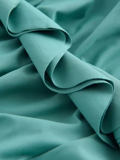 Turquoise Blue Tummy Control Frill Bandeau Swimsuit