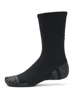 Under Armour Black Crew Performance Tech Crew Socks 3 Pack