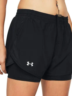 Under Armour Black Fly By 2-in-1 Shorts