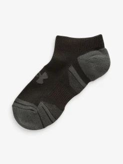 Under Armour Black No Show Performance Tech Crew Socks 3 Pack