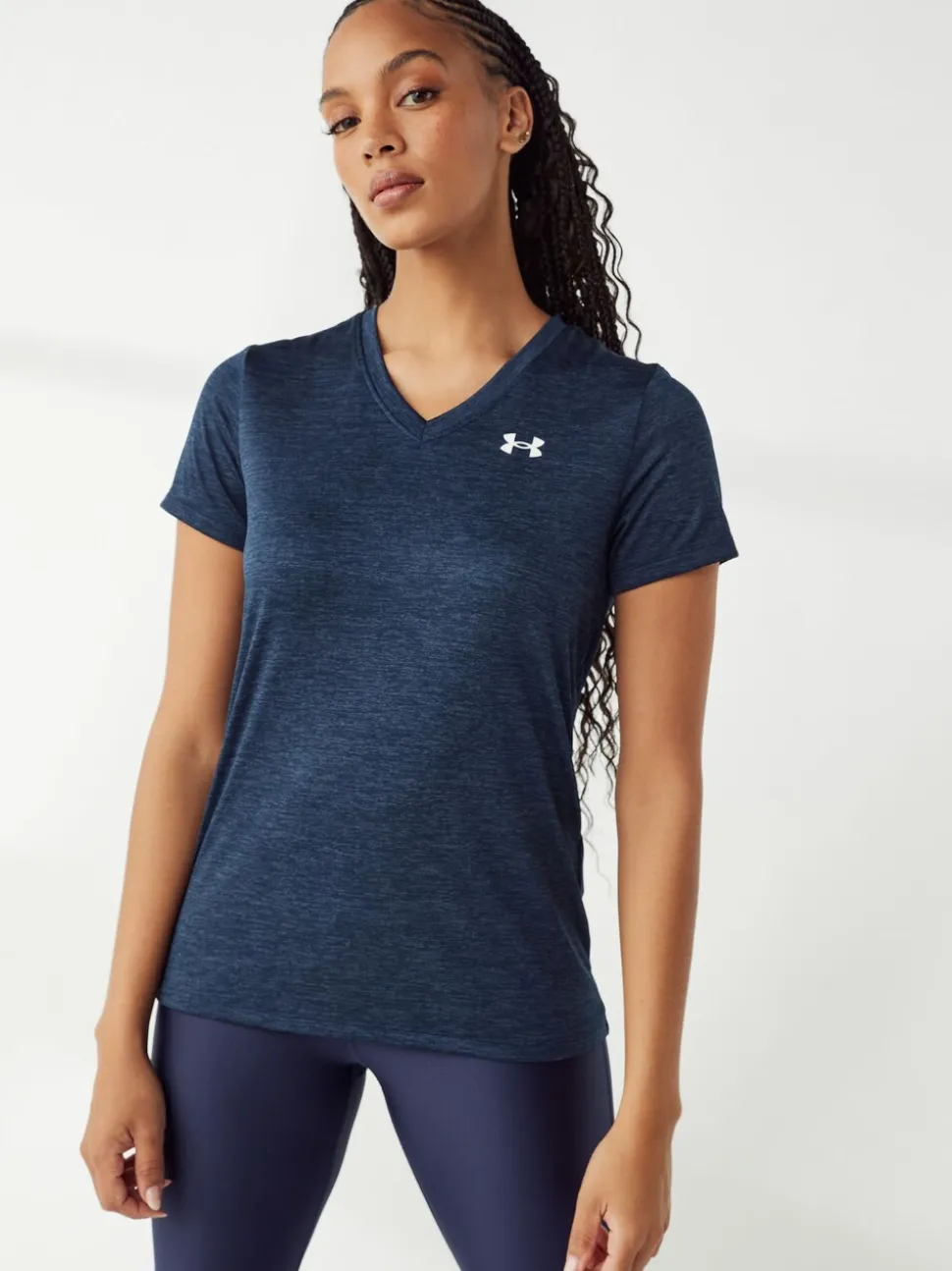Under Armour Blue Chrome Tech V-Neck T-Shirt
