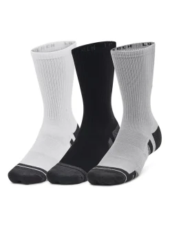 Under Armour Grey Crew Performance Tech Crew Socks 3 Pack