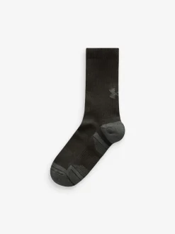Under Armour Grey Crew Performance Tech Crew Socks 3 Pack
