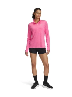 Under Armour Pink Tech Twist 1/2 Zip Sweatshirt