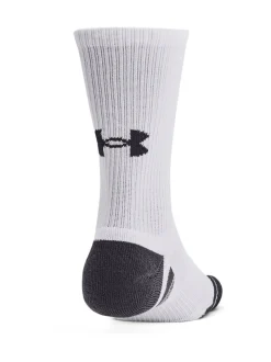 Under Armour White Crew Performance Tech Crew Socks 3 Pack