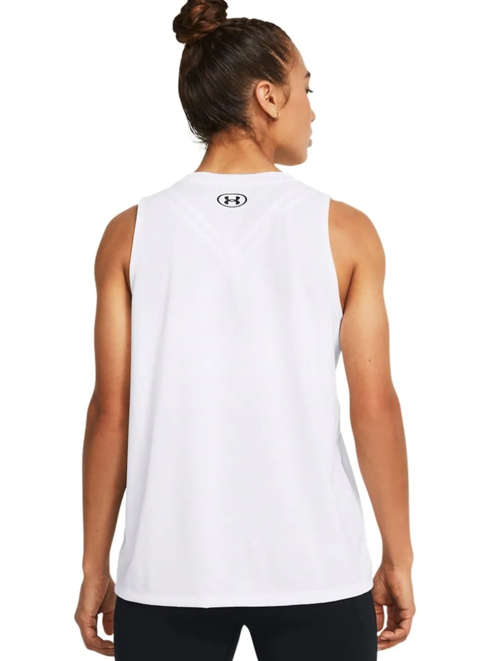 Under Armour White UA Tech Tank Solid T-Shirt