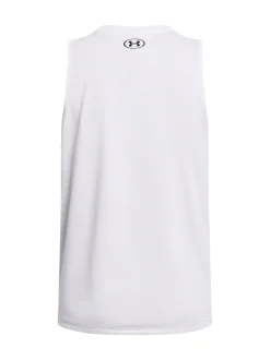 Under Armour White UA Tech Tank Solid T-Shirt