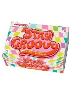 United Odd Socks Pink Stay Groovy Socks 3 pack