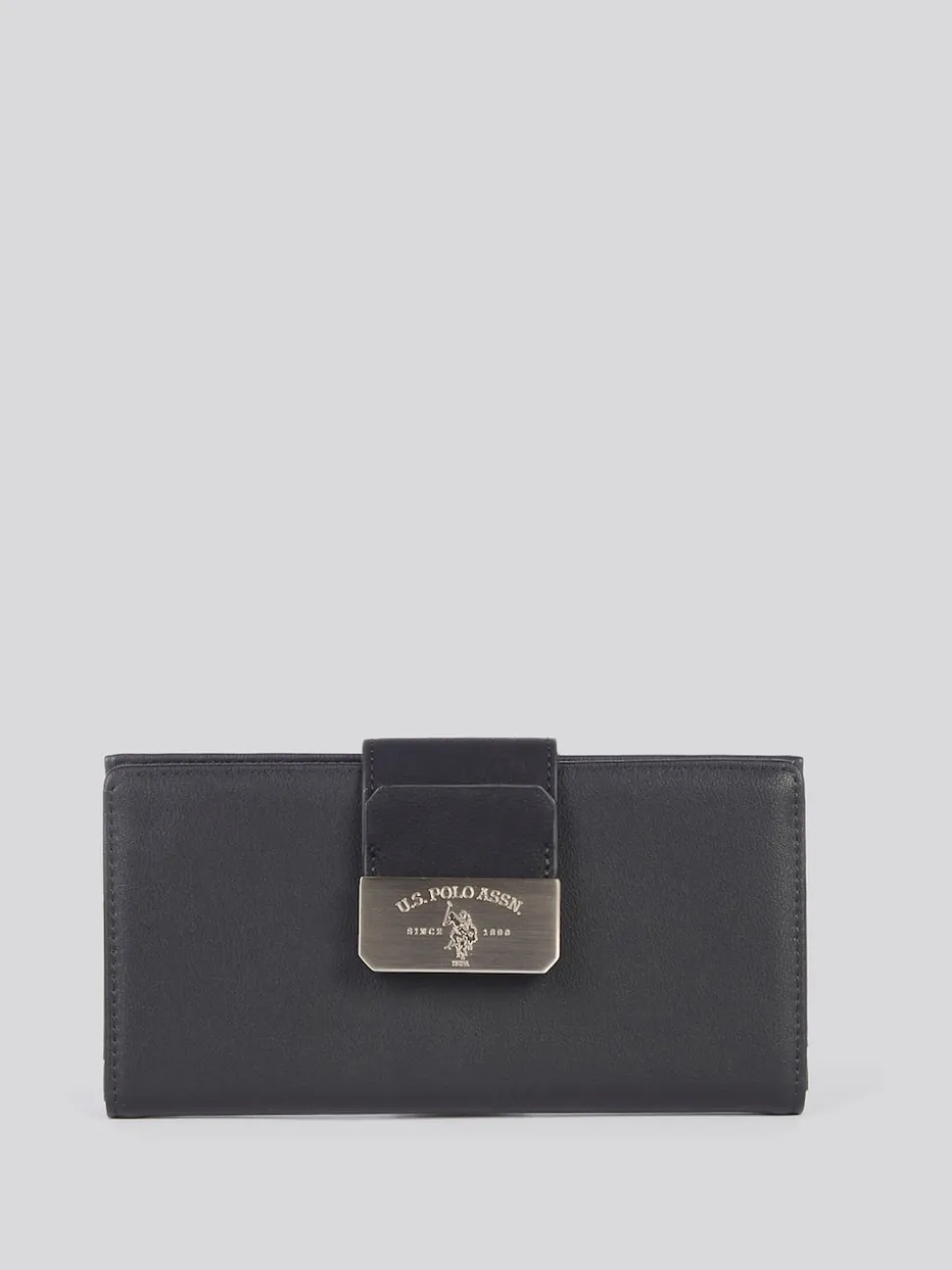 U.S. Polo Assn. Black Womens Romantic Large Card Holder Purse