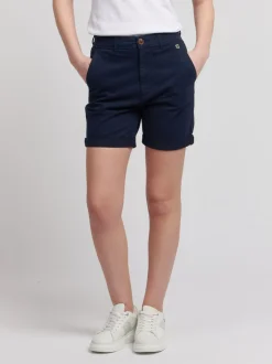 U.S. Polo Assn. Blue Classic Womens Chino Shorts