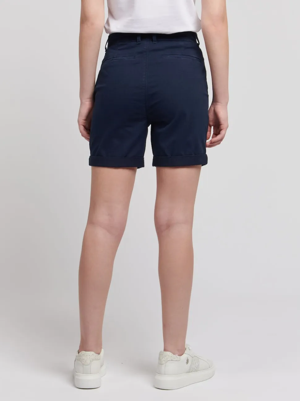 U.S. Polo Assn. Blue Classic Womens Chino Shorts