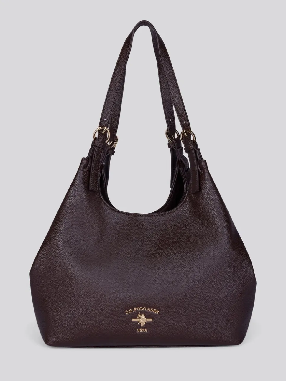 U.S. Polo Assn Brown Stanford PU Large Handle Bag