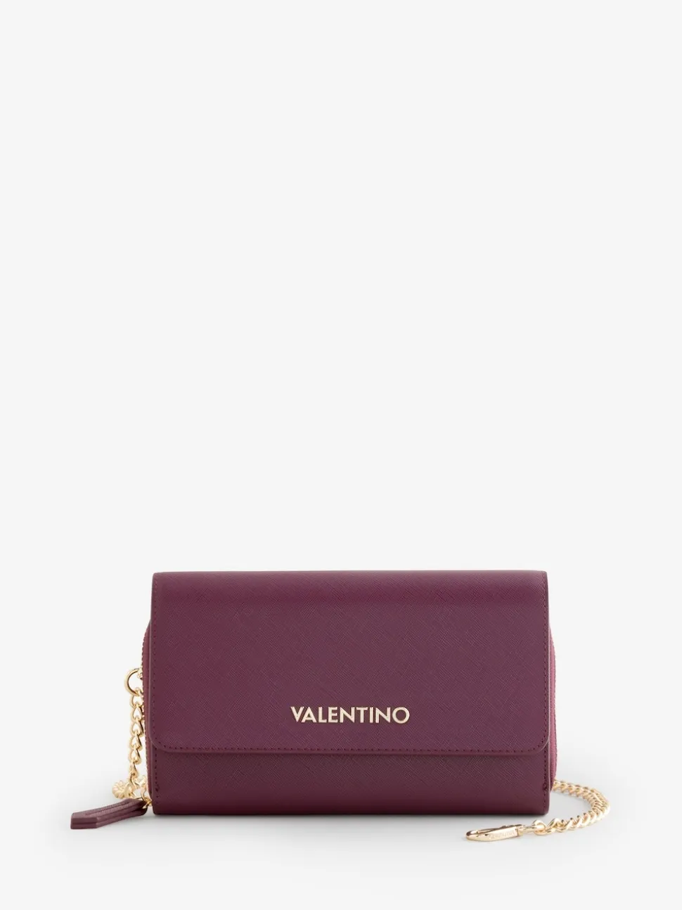 Valentino Bags Red Zero Re Purse With Chain Strap