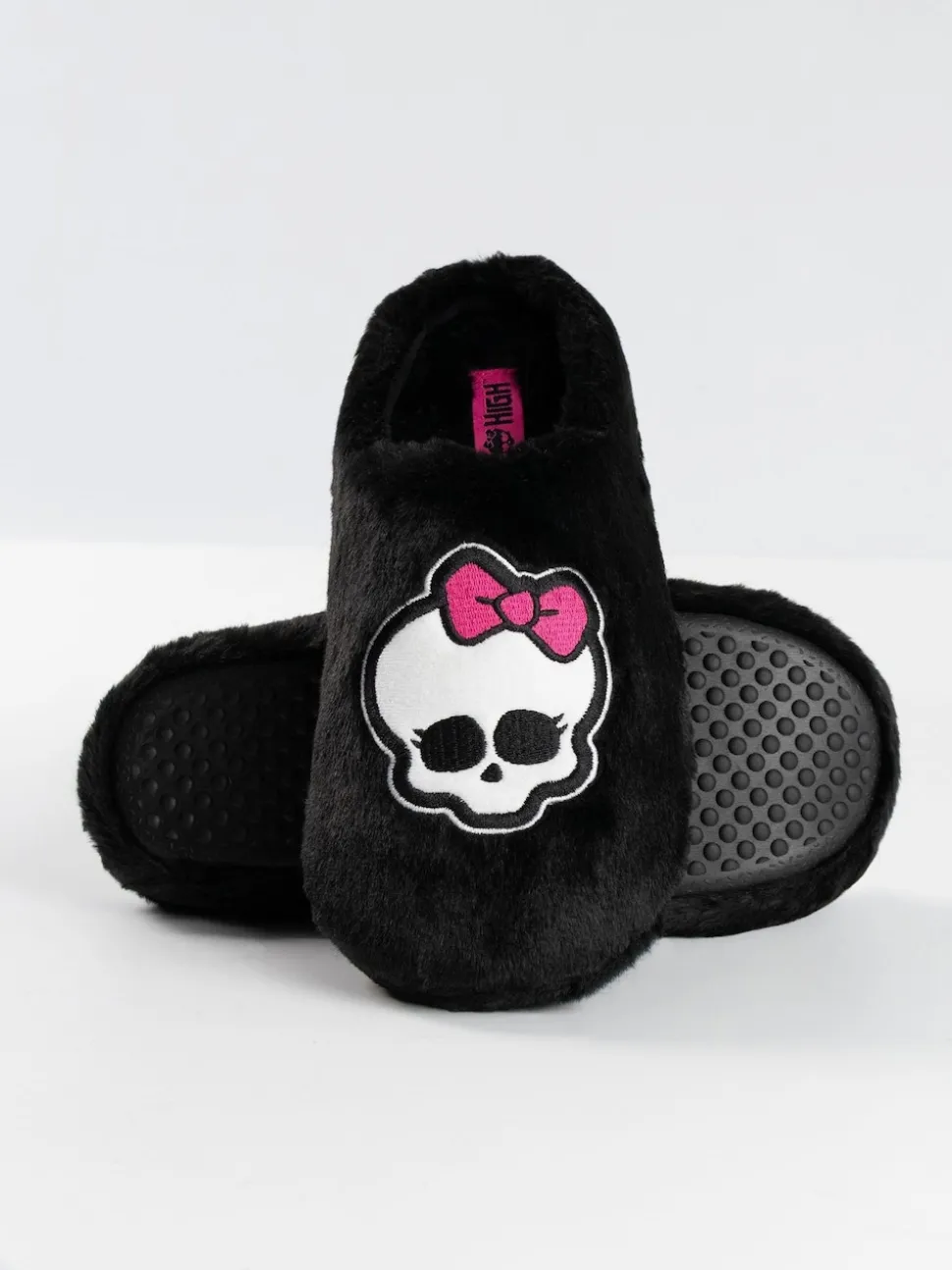 Vanilla Underground Black Monster High Mule Slippers