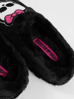 Vanilla Underground Black Monster High Mule Slippers