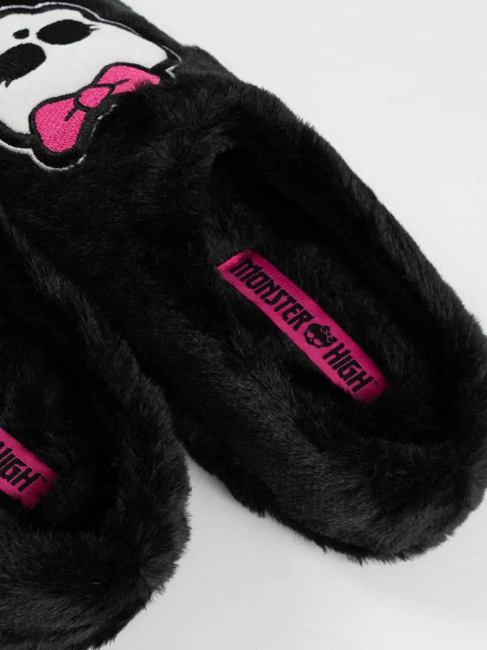 Vanilla Underground Black Monster High Mule Slippers