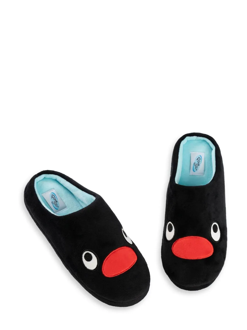 Vanilla Underground Black Pingu Mule Slippers