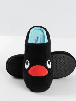 Vanilla Underground Black Pingu Mule Slippers