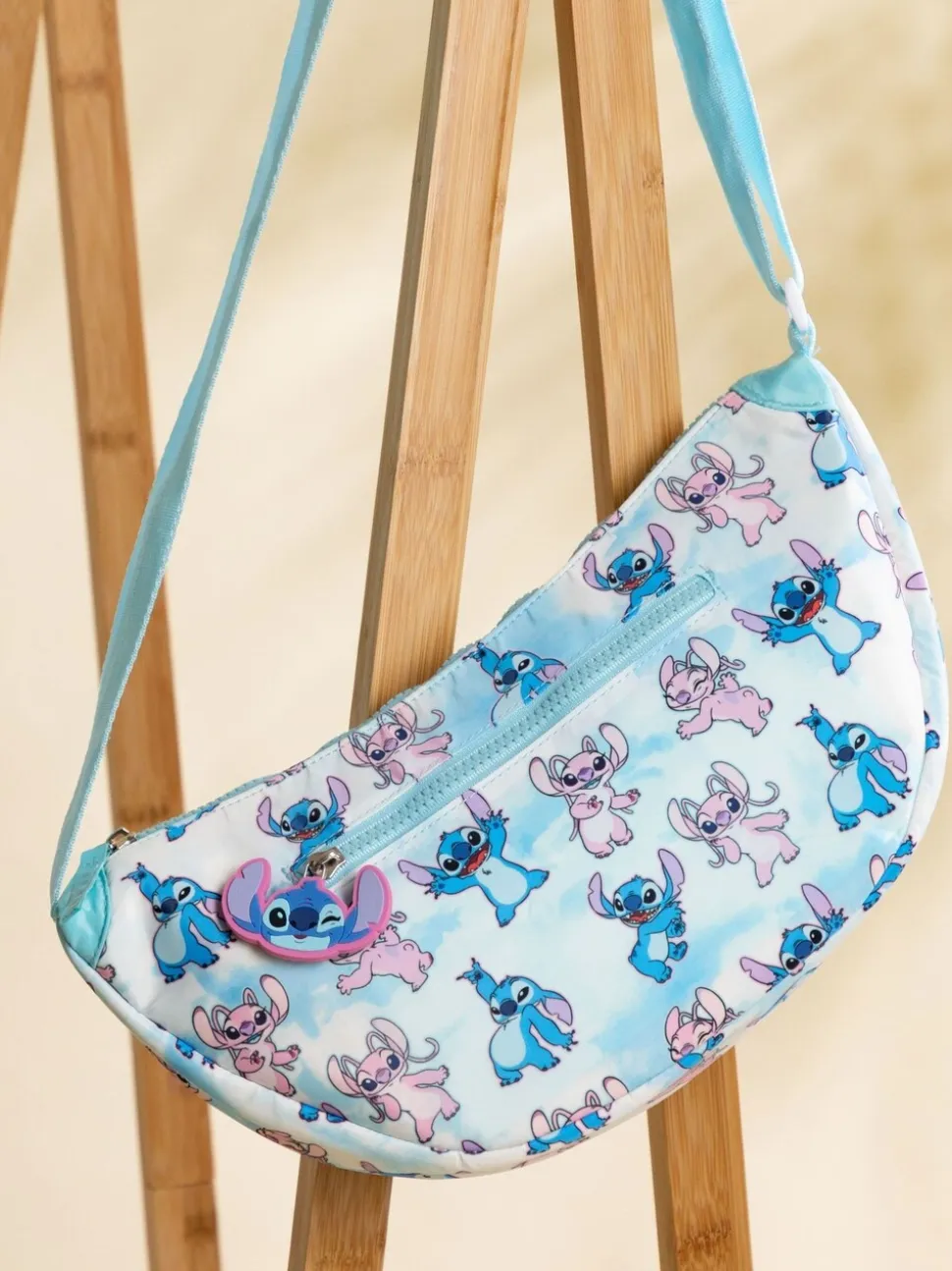 Vanilla Underground Blue Lilo & Stitch Womens Blue Sling Bag
